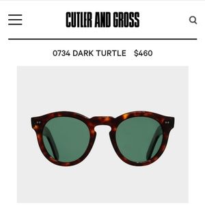 Cutler and Gross of London Sunglasses